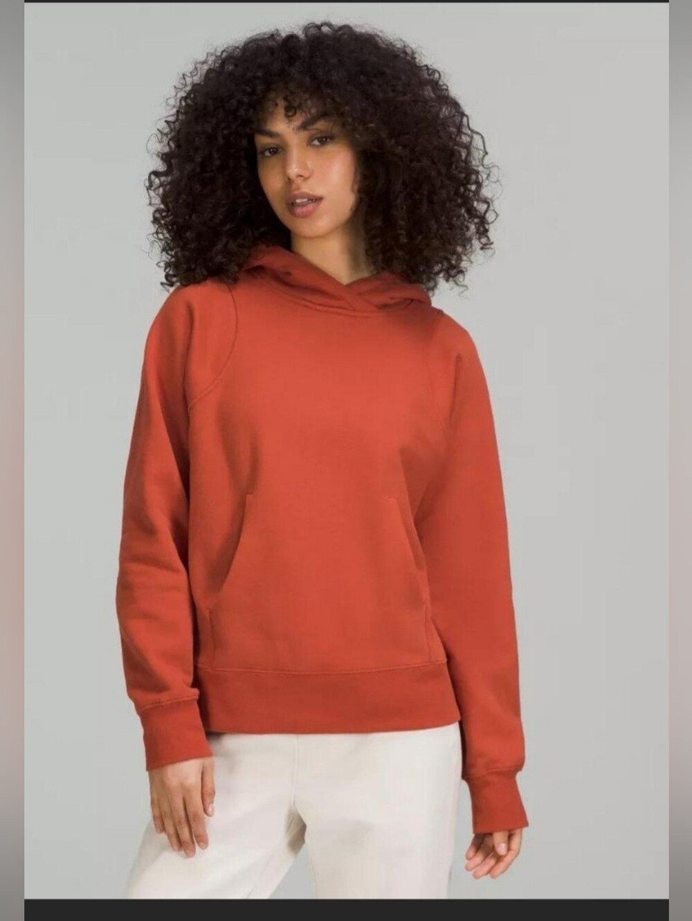 Lulemon Women's Loungeful Hoodie Orange Size 8